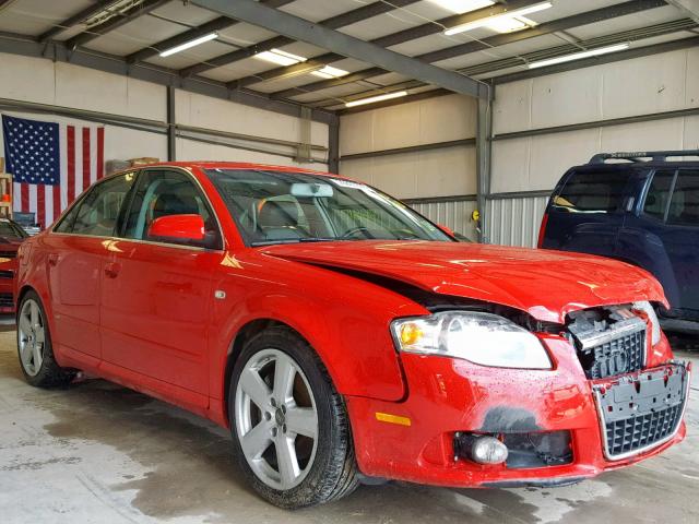 WAUBF78E28A110860 - 2008 AUDI A4 S-LINE RED photo 1