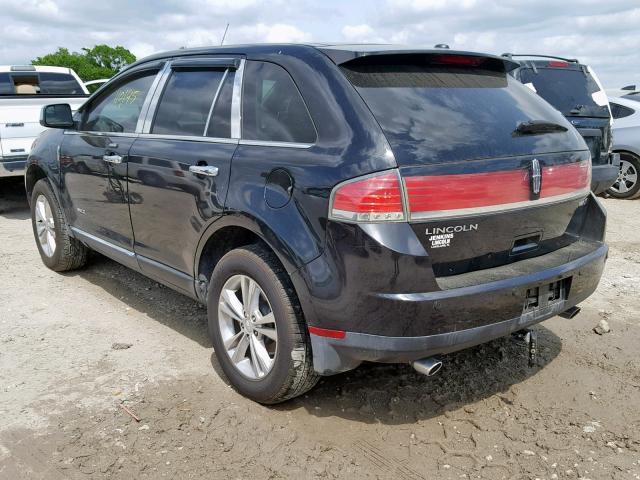 2LMDJ6JC1ABJ23171 - 2010 LINCOLN MKX BLACK photo 3