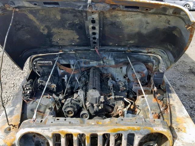 1J4FA39S12P711112 - 2002 JEEP WRANGLER / BLUE photo 7