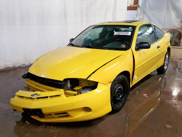 1G1JF12F947135591 - 2004 CHEVROLET CAVALIER L YELLOW photo 2