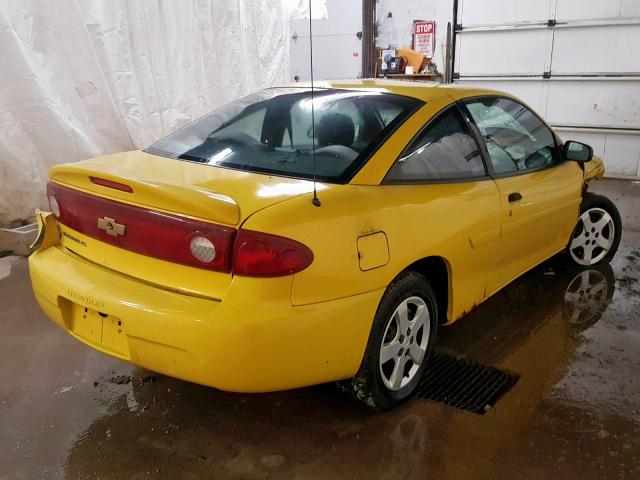 1G1JF12F947135591 - 2004 CHEVROLET CAVALIER L YELLOW photo 4