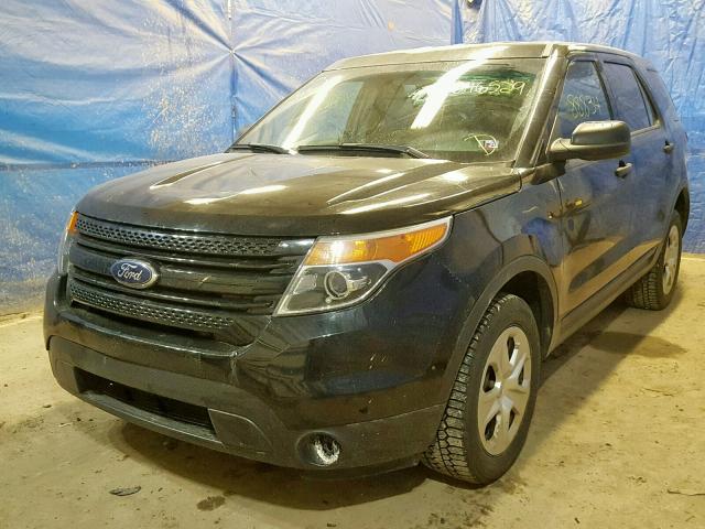 1FM5K8AR8DGA72259 - 2013 FORD EXPLORER P BLACK photo 2