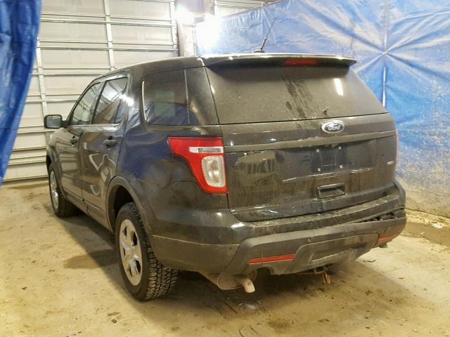 1FM5K8AR8DGA72259 - 2013 FORD EXPLORER P BLACK photo 3