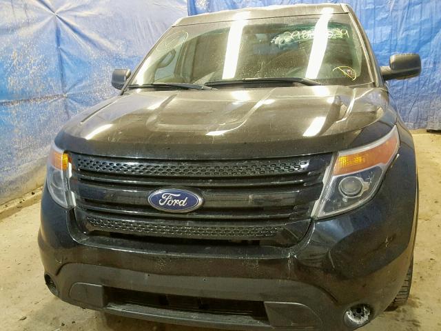 1FM5K8AR8DGA72259 - 2013 FORD EXPLORER P BLACK photo 9