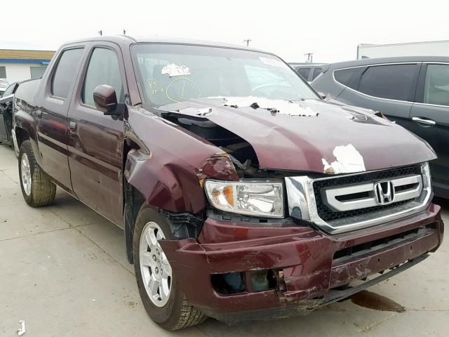 5FPYK1F42BB002793 - 2011 HONDA RIDGELINE MAROON photo 1