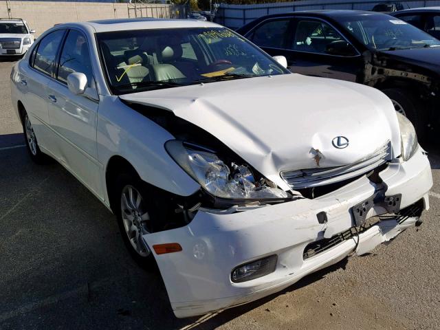 JTHBF30G030109647 - 2003 LEXUS ES 300 WHITE photo 1