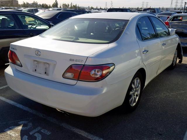 JTHBF30G030109647 - 2003 LEXUS ES 300 WHITE photo 4