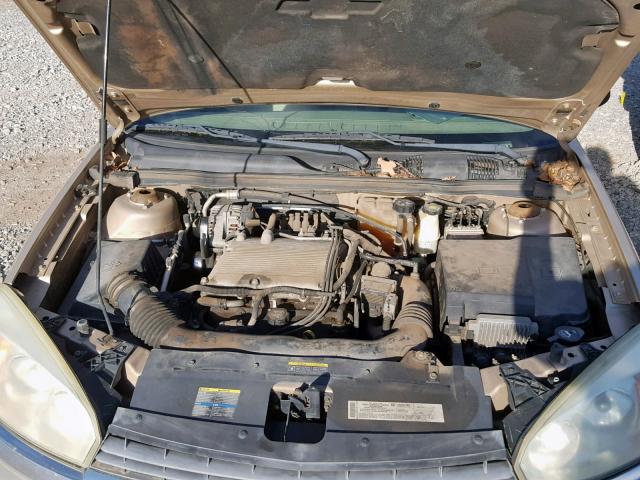 1G1ZU64825F103772 - 2005 CHEVROLET MALIBU MAX BEIGE photo 7