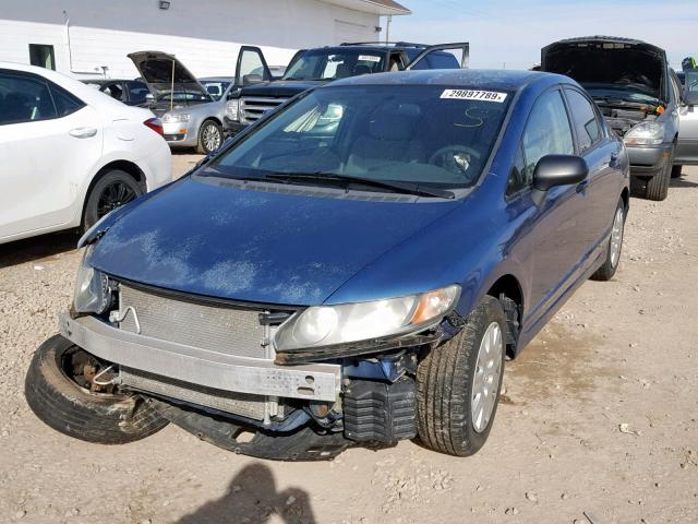 2HGFA16249H506981 - 2009 HONDA CIVIC DX BLUE photo 2