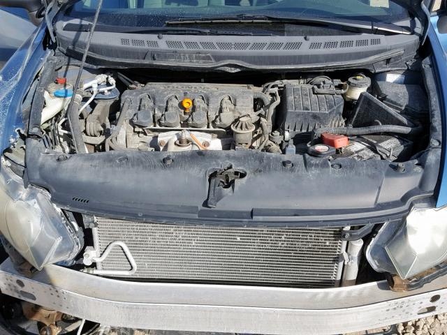 2HGFA16249H506981 - 2009 HONDA CIVIC DX BLUE photo 7