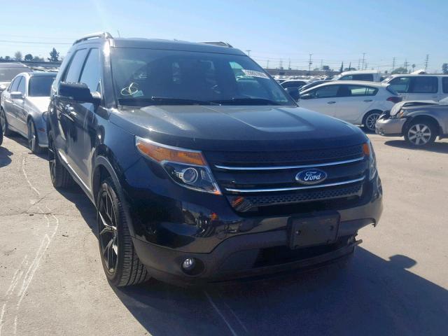 1FM5K8F88FGB97152 - 2015 FORD EXPLORER L BLACK photo 1