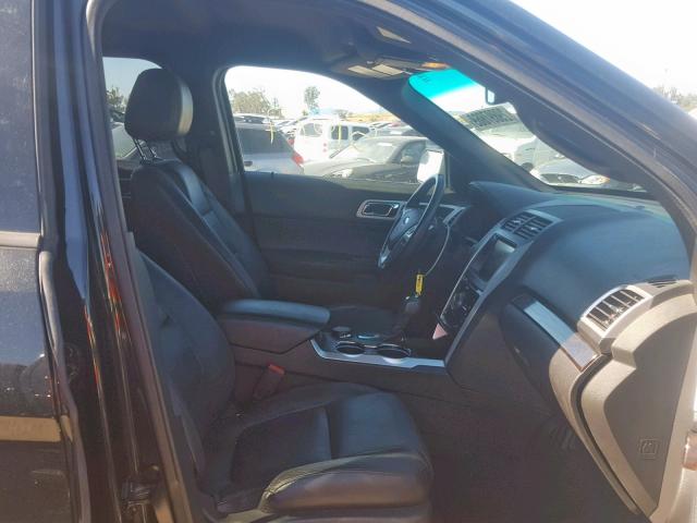 1FM5K8F88FGB97152 - 2015 FORD EXPLORER L BLACK photo 5