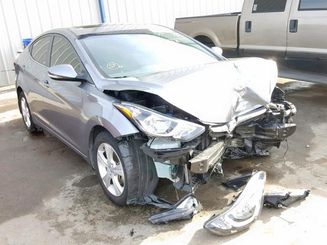 KMHDH4AE4GU592447 - 2016 HYUNDAI ELANTRA SE GRAY photo 1