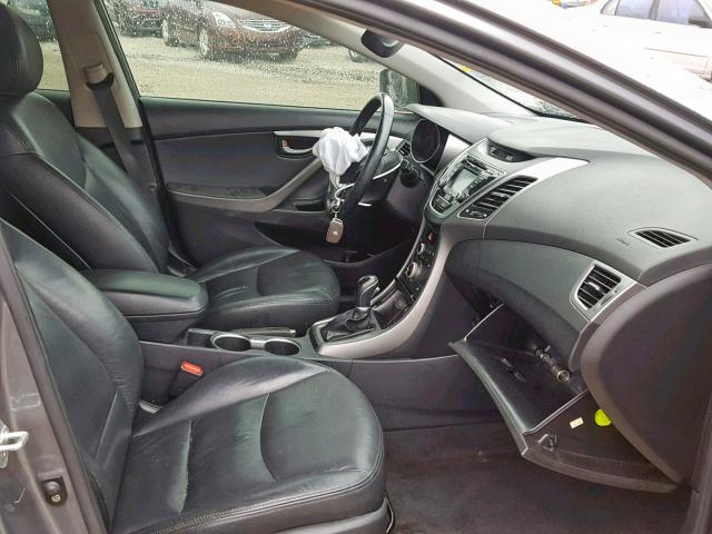 KMHDH4AE4GU592447 - 2016 HYUNDAI ELANTRA SE GRAY photo 5