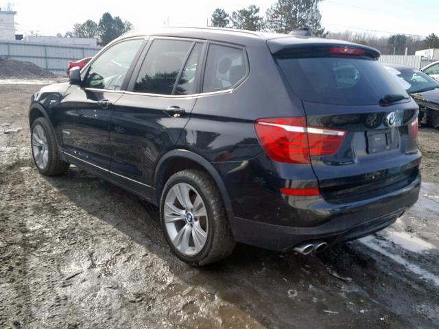 5UXWX9C56G0D82872 - 2016 BMW X3 XDRIVE2 BLACK photo 3