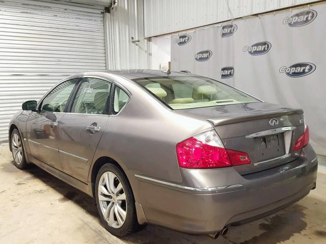 JN1CY0AP3AM910238 - 2010 INFINITI M35 BASE GRAY photo 3