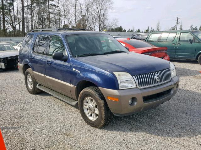 4M2ZU86K54UJ07542 - 2004 MERCURY MOUNTAINEE BLUE photo 1