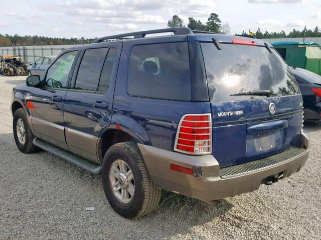 4M2ZU86K54UJ07542 - 2004 MERCURY MOUNTAINEE BLUE photo 3