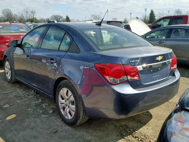 1G1PA5SH4D7200901 - 2013 CHEVROLET CRUZE LS BLUE photo 3