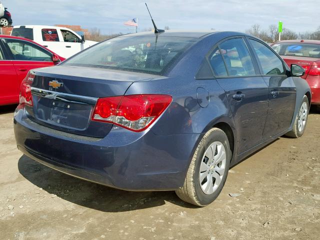 1G1PA5SH4D7200901 - 2013 CHEVROLET CRUZE LS BLUE photo 4