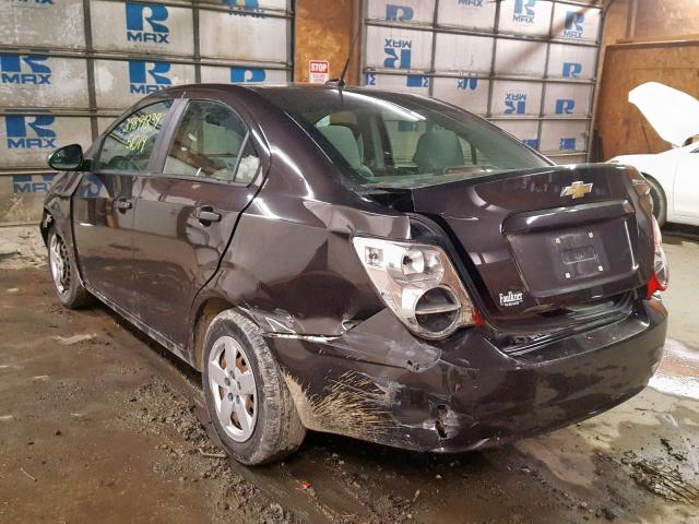 1G1JA5SG4D4202789 - 2013 CHEVROLET SONIC LS 黑色 照片 3