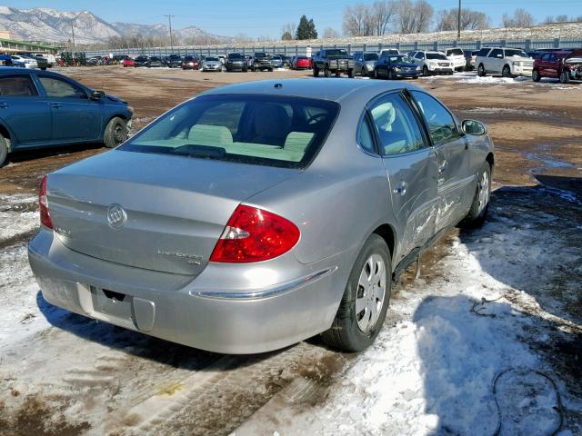 2G4WC582281177228 - 2008 BUICK LACROSSE C SILVER photo 4