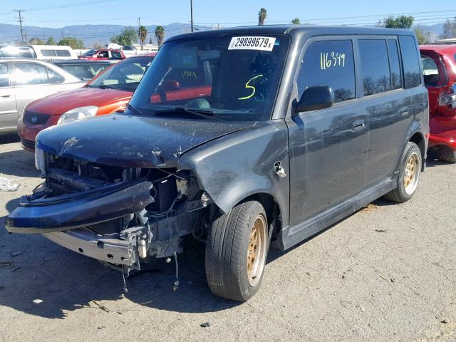 JTLKT324064102633 - 2006 TOYOTA SCION XB GRAY photo 2
