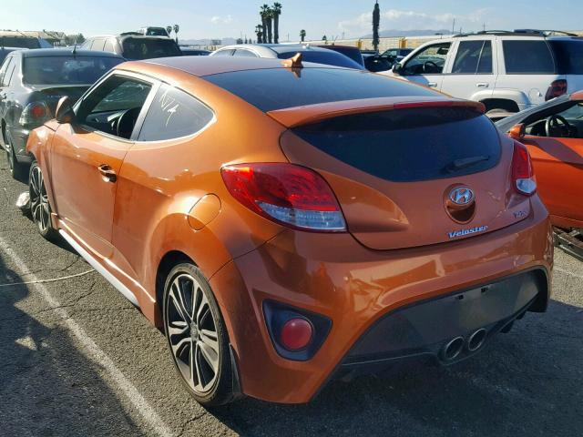 KMHTC6AE7GU253980 - 2016 HYUNDAI VELOSTER T ORANGE photo 3