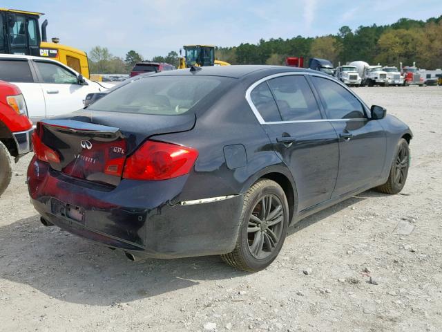 JN1CV6AR6DM751068 - 2013 INFINITI G37 BLACK photo 4