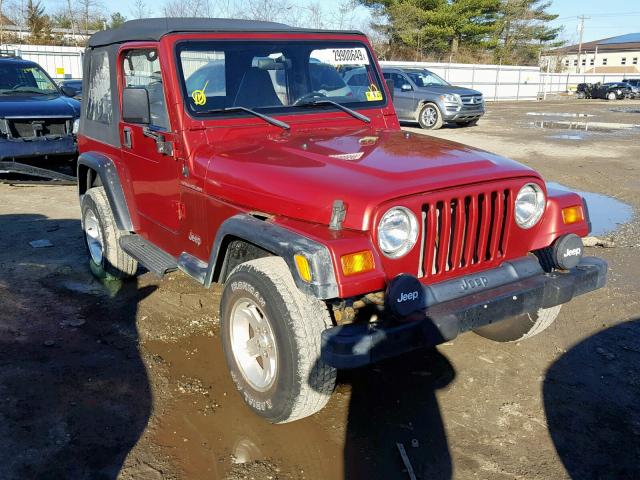 1J4FY29P0WP743976 - 1998 JEEP WRANGLER / RED photo 1