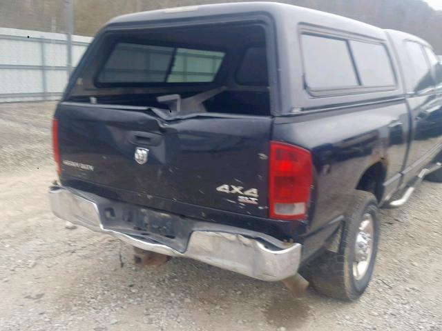 3D7KS29CX6G130289 - 2006 DODGE RAM 2500 BLACK photo 9