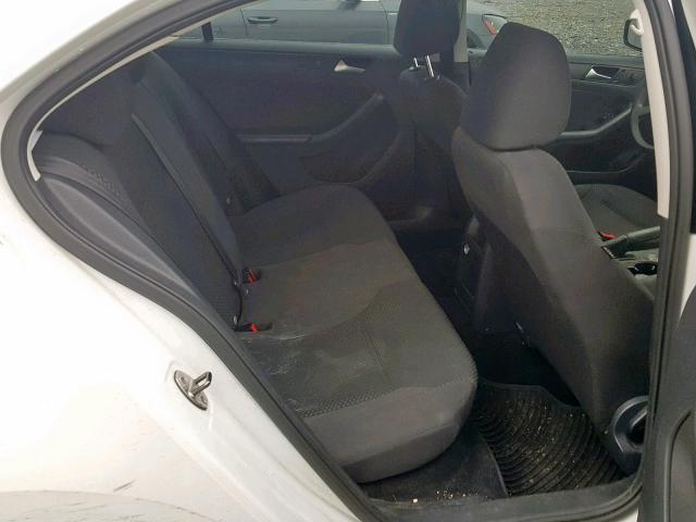 3VW2K7AJ9EM445082 - 2014 VOLKSWAGEN JETTA BASE WHITE photo 6
