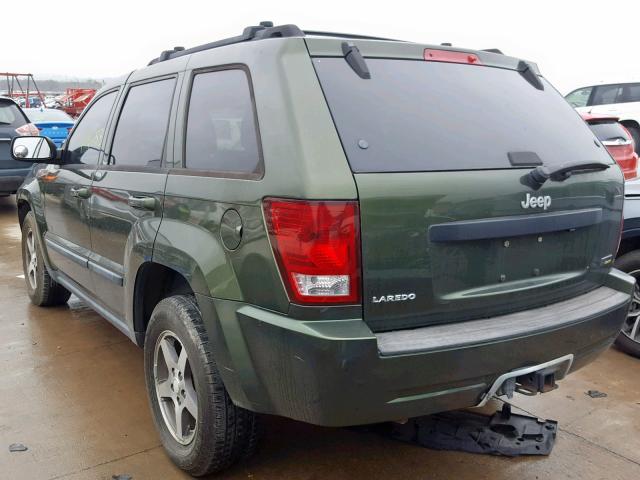 1J8HS48P27C693306 - 2007 JEEP GRAND CHER GREEN photo 3