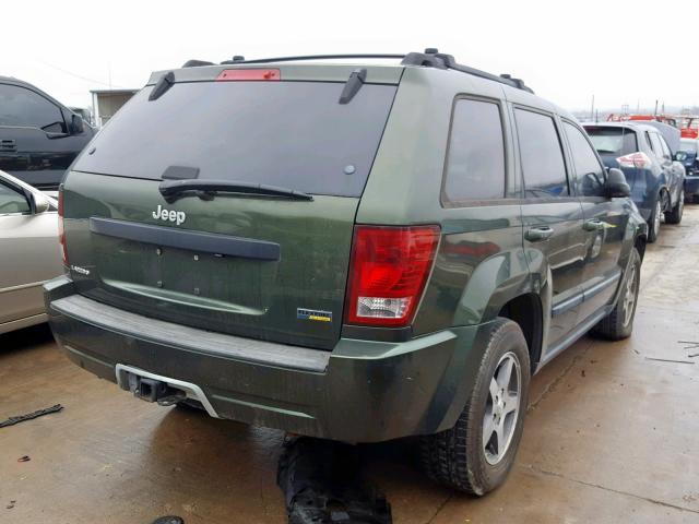 1J8HS48P27C693306 - 2007 JEEP GRAND CHER GREEN photo 4