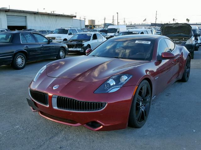 YH4K14AA4CA001502 - 2012 FISKER AUTOMOTIVE KARMA SPOR BURGUNDY photo 2