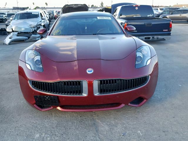 YH4K14AA4CA001502 - 2012 FISKER AUTOMOTIVE KARMA SPOR BURGUNDY photo 9