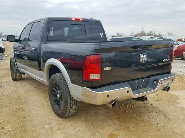 1C6RD7NT5CS178445 - 2012 DODGE RAM 1500 L BLACK photo 3