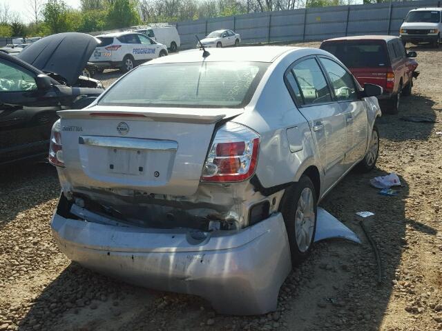 3N1AB6AP8BL656520 - 2011 NISSAN SENTRA 2.0 SILVER photo 4