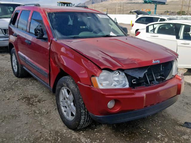 1J4GR48K15C563673 - 2005 JEEP GRAND CHER RED photo 1