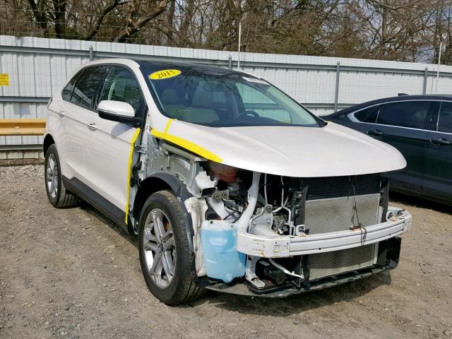 2FMTK4K87FBC27948 - 2015 FORD EDGE TITAN WHITE photo 1