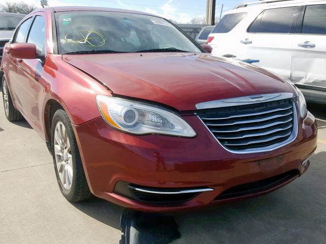 1C3CCBAB5DN579497 - 2013 CHRYSLER 200 LX RED photo 1