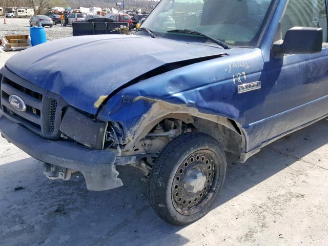 1FTKR1AD8BPA97710 - 2011 FORD RANGER BLUE photo 9