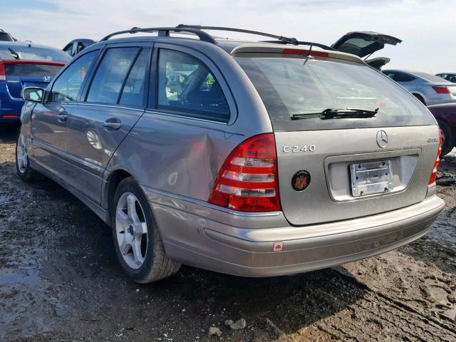 WDBRH81J05F668888 - 2005 MERCEDES-BENZ C 240 SPOR GRAY photo 3