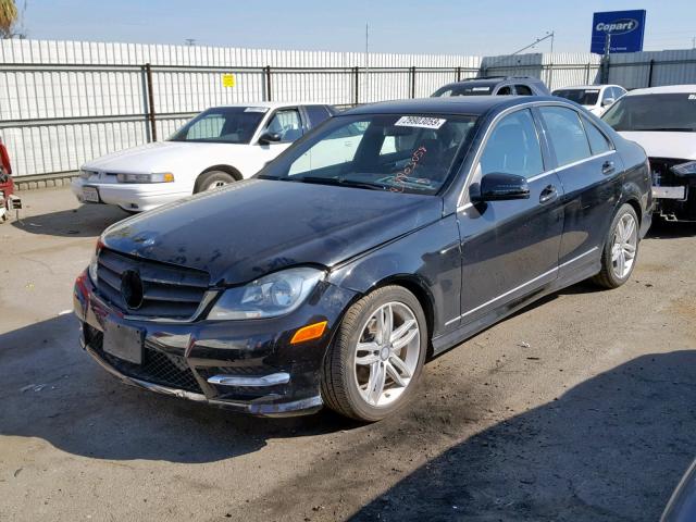 WDDGF4HB7DR248571 - 2013 MERCEDES-BENZ C 250 BLACK photo 2