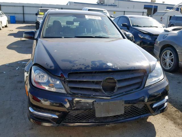 WDDGF4HB7DR248571 - 2013 MERCEDES-BENZ C 250 BLACK photo 9