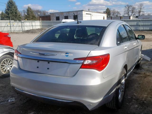 1C3CCBAB2CN223216 - 2012 CHRYSLER 200 LX SILVER photo 4