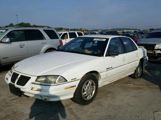 1G2NE55D3SC756394 - 1995 PONTIAC GRAND AM S WHITE photo 2