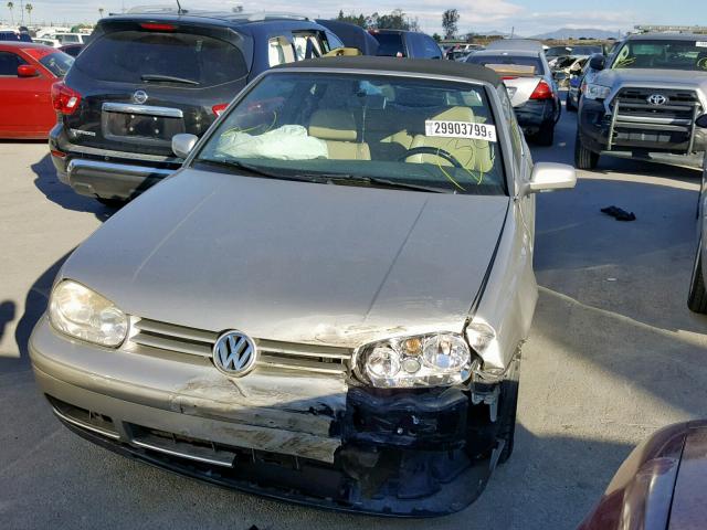 3VWDC21V91M809457 - 2001 VOLKSWAGEN CABRIO GLX GOLD photo 2