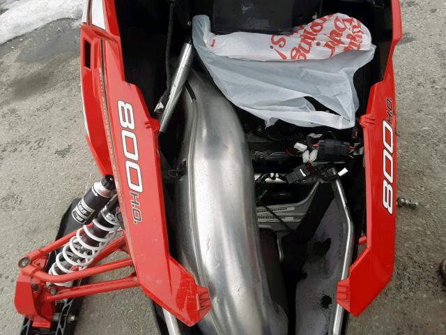 SN1DS8PS8FC541318 - 2015 POLARIS SNOWMOBILE RED photo 7