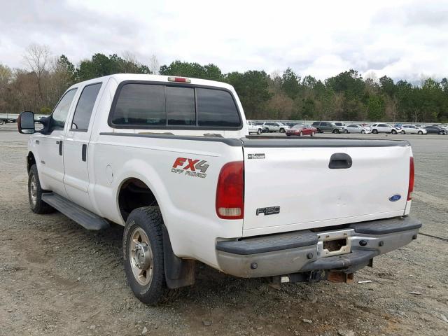 1FTSW21P35EA58211 - 2005 FORD F250 SUPER WHITE photo 3